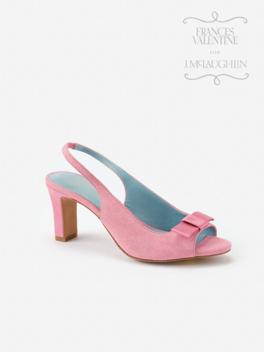 J McLaughlin Reese Suede Slingbacks - Pink NEW